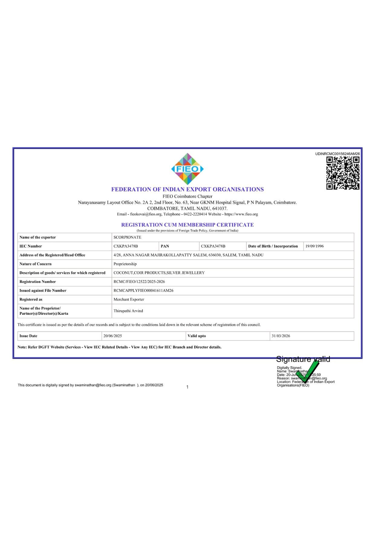 RCMC-FIEO